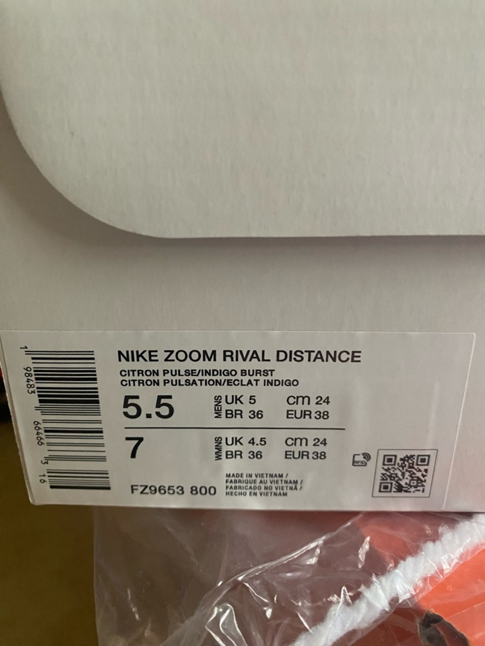 Nike Zoom Rival Distance Running Shoes NIB - Picture 5 of 6